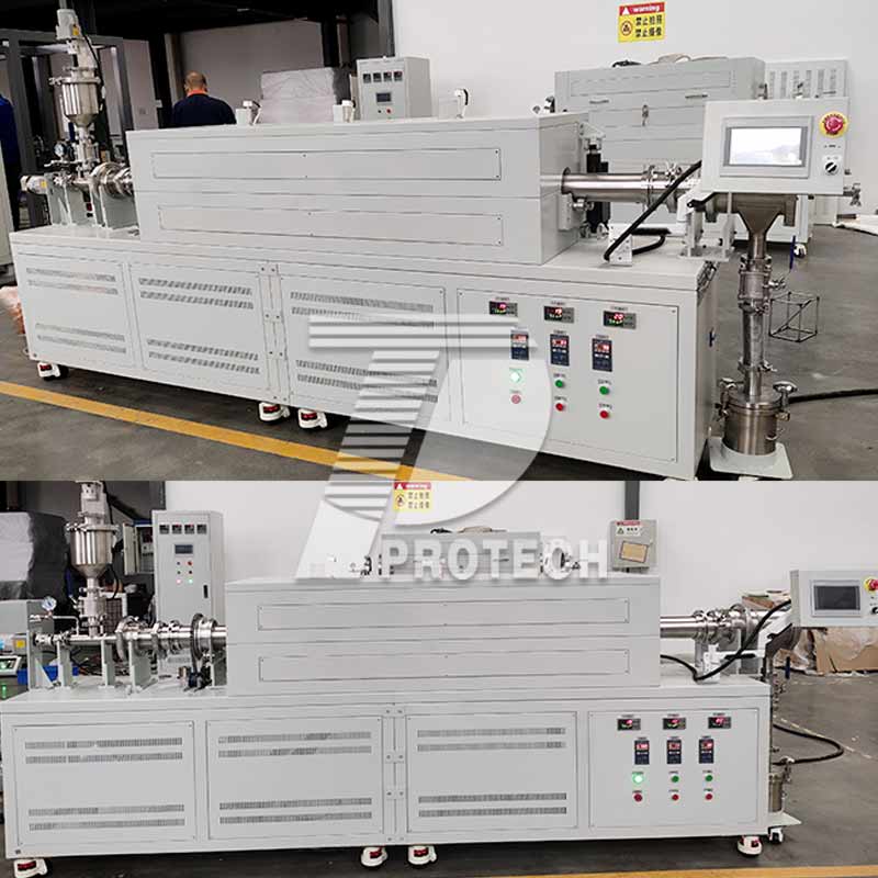 Вращающаяся трубчатая печь с вакуумом/атмосферой